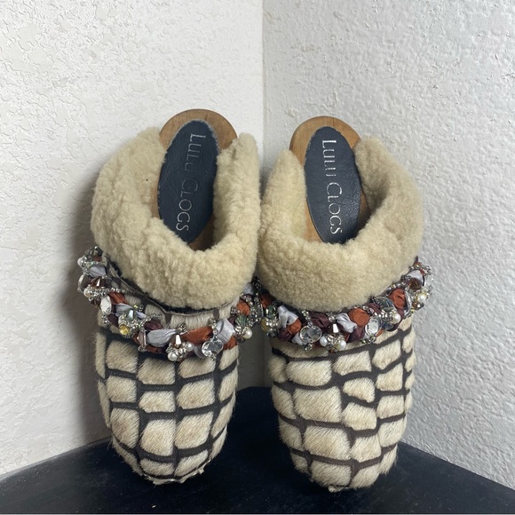 Lulu clogs jewel shearling - Picture 6 of 7